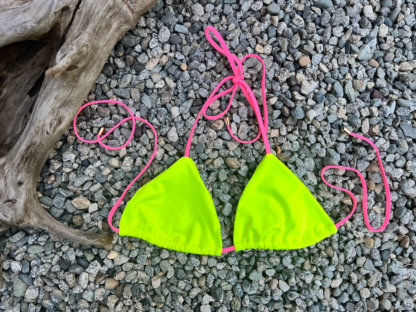 "LILY" STRING TRIANGLE BIKINI TOP - STANDARD TIE