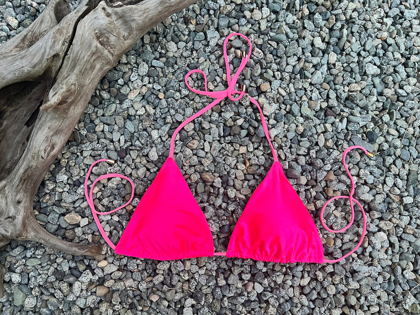 "LILY" STRING TRIANGLE BIKINI TOP - STANDARD TIE